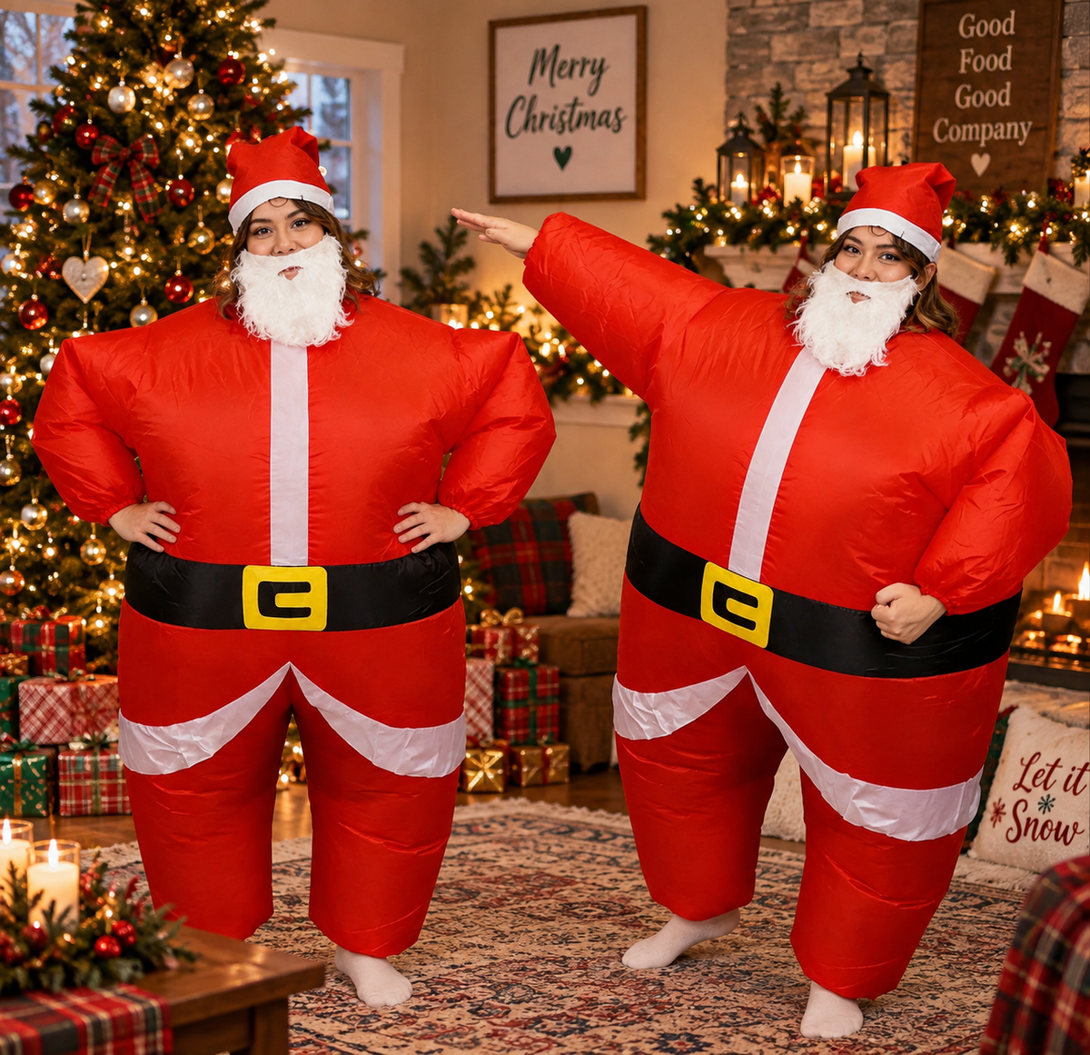 Inflatable Santa Claus Costume for Adults – Funny Christmas Party Costume