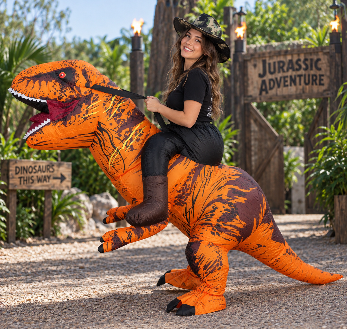 Inflatable T-Rex Costume – Adult Dinosaur Costume