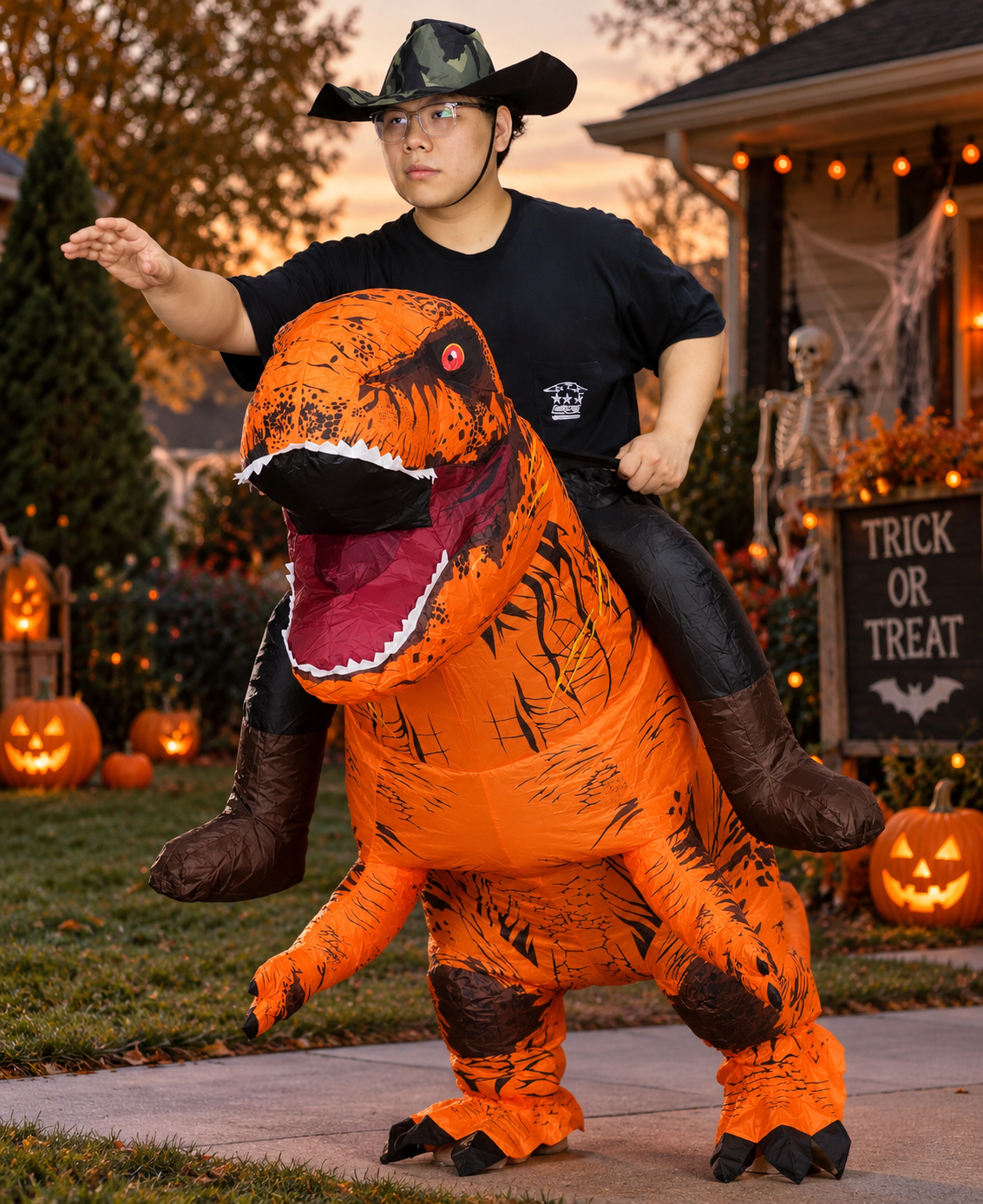 Inflatable T-Rex Costume – Adult Dinosaur Costume
