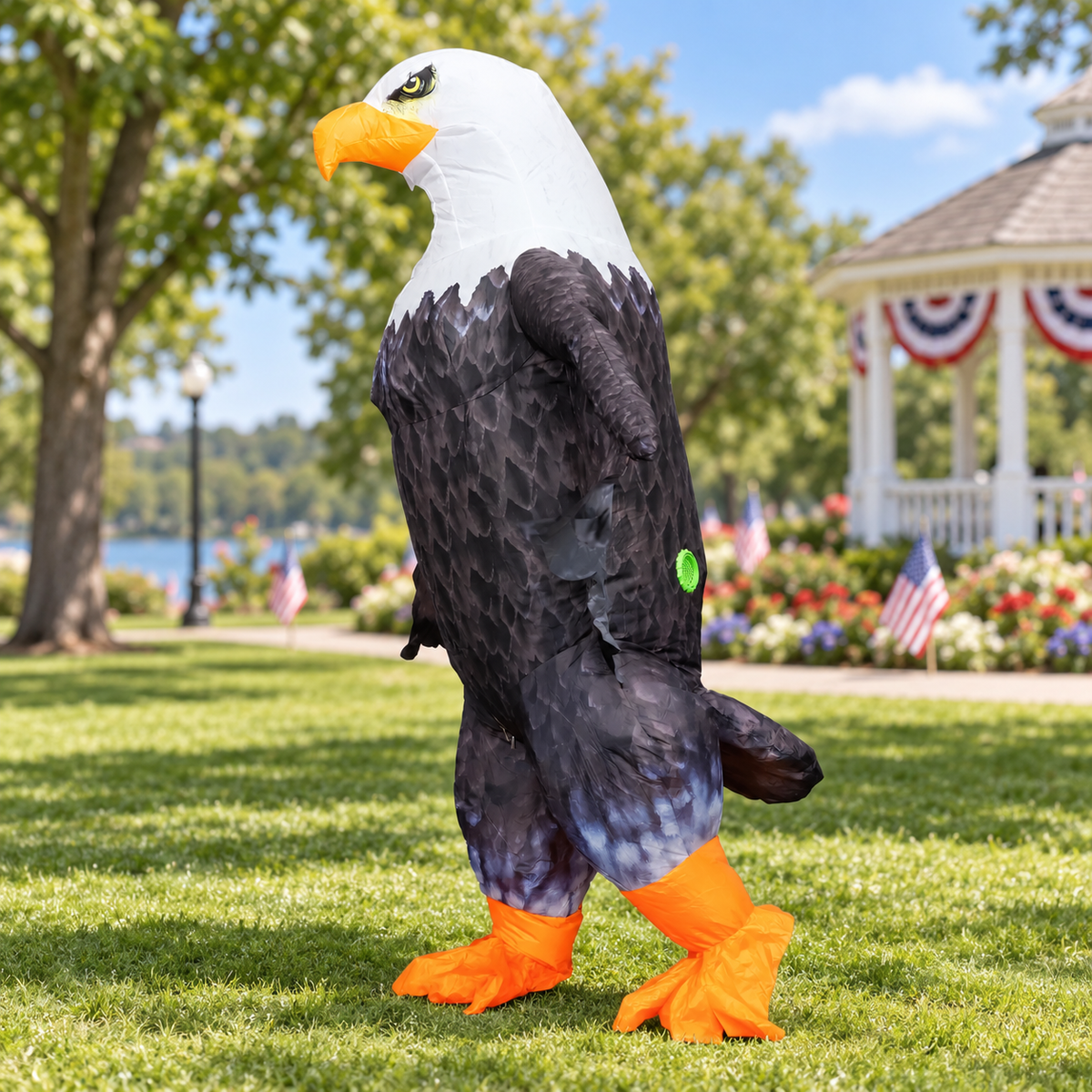 Giant Inflatable Bald Eagle Costume – Adult Patriotic Costume