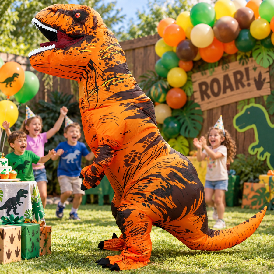 Inflatable T-Rex Costume – Adult Dinosaur Blow-Up Costume
