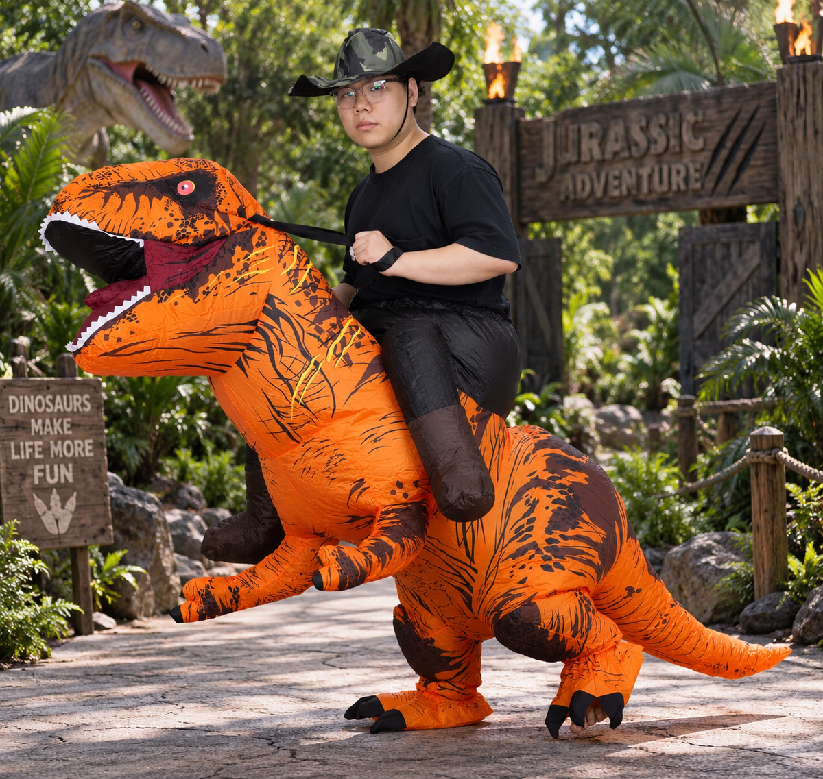 Inflatable T-Rex Costume – Adult Dinosaur Costume