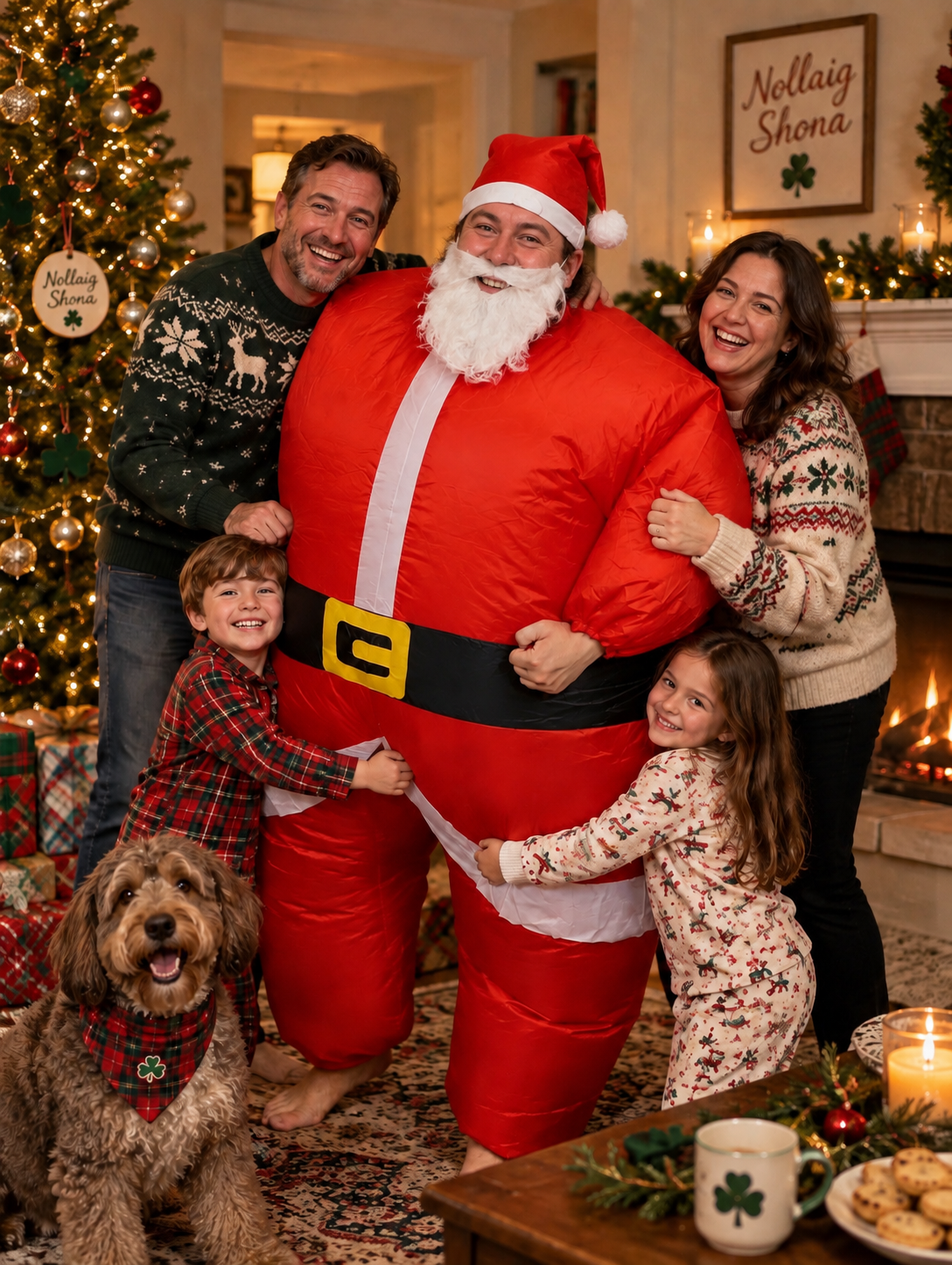 Inflatable Santa Claus Costume for Adults – Funny Christmas Party Costume
