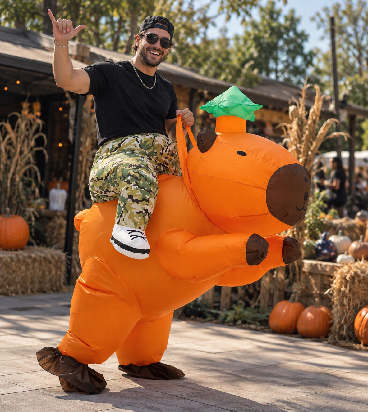 Capybara Ride-On Inflatable Costume